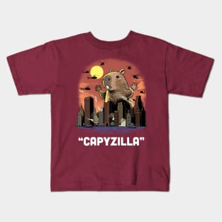 Capyzilla: The Gentle Giant Rampage Kids T-Shirt